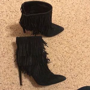 Steve Madden Fringe Booties